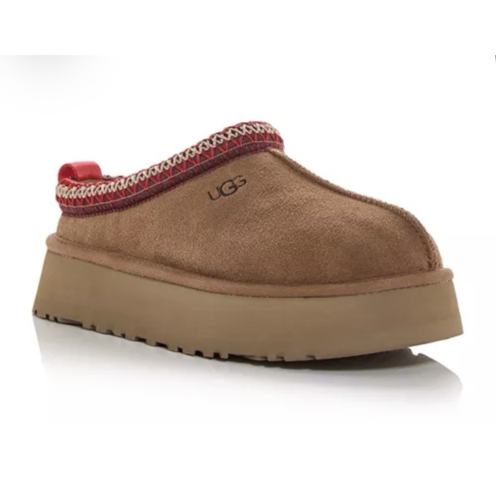 UGG Tazz Women's Platform Slippers chestnut Brown Size 11 NEW!